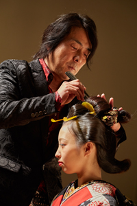 ヘアーワークス　ヘアーショー　日本髪